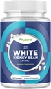 White Kidney Bean Extract Carb Blocker - Starchy Food의 Metabolism Boost & Ease Calories에 대한 화이트 Kidney Beans Supplement - Carb Control Supplements - 60 캡슐