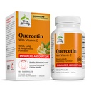 Terry Naturally Quercetin 비타민 C 향상된 흡수 - 면역 지원 및 세포 건강을위한 Quercetin 보충 - Sinus & Lung Health에 대한 호흡 보충 - 60 캡슐