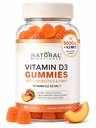 설탕 자유로운 비타민 D3 K2 Gummies - 비타민 D3 Gummies 5000 IU+K2 MK7 80 mcg, K2 D3 비타민 보충교재 성인, 뼈를 위한 비타민 D K2, 면역, 심장, 무취, 글루텐 자유로운, 비 GMO, 자연적인 복숭아 풍미