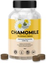 놀라운 식물 유기 Chamomile 추출물 정제 - Matricaria Chamomilla Plant 기반 보충 - 10x Extract 2000 MG 각각 - Relaxation 촉진 - 30 정제