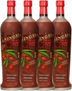 영리빙 닝샤 레드 안티옥시드 드링크 | 25.35 fl oz | Wolfberry, Blueberry, Pomegranate, Orange, Lemon & Yuzu Essential Oil의 슈퍼파이트 보충 | 4 팩