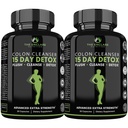 ENCLARE NUTRITION 15 Day Detox Cleanse for Weight Loss. 여성 및 남성을위한 고급 Gut 지원. 변비 및 출혈 완화를위한 Colon Cleanse Laxatives. Gut Cleanse Probiotic 다이어트 약 60ct (2)