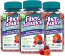 Fiber Advance Weight Management Gummies | 100 % 플랜트 다이제스트 웰니스 및 과트 건강용 섬유 | 중량 관리 지원용 Chromium Picolinate (3-Pack)