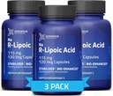 Geronova Research Bio-Enhanced R-Lipoic Acid, 115 mg 캡슐 - 12 개월 공급 - 향상된 흡수를 가진 안정화 R 알파 Lipoic Acid - R Lipoic Acid Supplement - 360 카운트