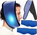 Jaw, Toothache Ice Pack Cold Compress for Head and Chin, Reusable Hot 또는 Cold Gel Pack Pain Relief for TMJ, 구강 및 페이셜 수술, 치과 임플란트 (1 Wrap+4 Ice Pack)