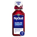Vicks NyQuil, 알코올 무료, 기침, 냉 & 독감, Sore Throat, Fever & Congestion Relief, Berry, 12 Fl Oz