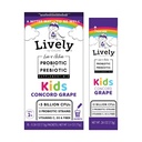 (GoLive에 의하여) KIDS CONCORD GRAPE Synbiotic (Probiotics+Prebiotics); 5 임상 균류; +5 억 CFUs. Probiotics & Prebiotics KIDS for Digestion, Metabolism, 면역성. (10 팩)