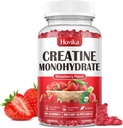 Creatine Monohydrate 남성 & 여성을 위한 Gummies, 근육 성장을 위한 비타민 B12를 가진 Chewable 3g Creatine Monohydrate & 회복 보건, 자연적인 Strawberry 풍미, 90의 Gummies