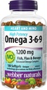 Webber Naturals 높은 효능 오메가 3-6-9, 180-Count