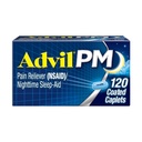 Advil PM 고통 Reliever와 야간 수면 원조, 통증 완화 및 수면 보조를 위한 Diphenhydramine 구연산염을 위한 Ibuprofen를 가진 고통 약 - 120의 입히는 모자
