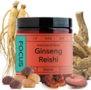 American Ginseng, Korean Panax Ginseng & Reishi Extract와 초점 Gummies - 에너지 및 무드, Vegan, 저수지, 60 구미, 파인애플, Loquat & Strawberry 풍미를 지원하는 데 도움이됩니다.
