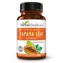 Papaya 잎 추출물 소화 효소 - 10X 힘 60/600mg Veg 캡슐 - 혈류판, 뼈 Marrow & Spleen 지원, 면역 Gut & 최고 소화 건강 - 초본 Goodness에 의하여 미국에서 만드는