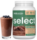 PEScience Select Vegan Protein Powder, Plant Based Protein Powder, Amazing Taste, Smooth Texture, Pea and Brown Rice Blend, Dairy Free, Lactose Free, 글루텐 프리 - 초콜릿 블리스, 27 서빙