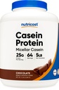 Nutricost Casein Protein Powder 5lb 초콜릿 - Micellar Casein, 글루텐 무료, 비 GMO