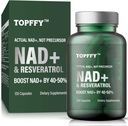 NAD+ 보충교재, 지원 세포 에너지, 시효 방어, 120 Softgels를 위한 최대 흡수를 위한 NAD+&Resveratrol 보충교재