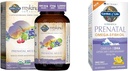 비타민 D3, B6, B12, C & Iron & Prenatal DHA Omega 3 Fish Oil - Minami Natural Prenatal, 60 Softgels로 삶의 여성 Prenatal Multivitamin 정원