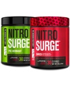Black Cherry & Black Cherry Nitrosurge Shred Thermogenic Pre-Workout의 Jacked Factory Nitrosurge 사전 운동