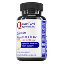 Quantum Nutrition Labs 비타민 D3 및 K2 보충 - 여성 및 남성, 5000 IU, Vegan 비타민, 칼슘 흡수, 글루텐 - 무료 30 식물 기반 캡슐을 지원