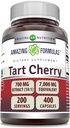 Amazing Formula Tart Cherry Extract 700 Mg Extract (10 : 1) 서빙 캡슐 보충 당 | 7000 Mg에 해당 | Non-GMO | 글루텐 무료 | 미국에서 제작 (400 Count, 1 Pack)
