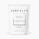 Probiotics와 JSHealth Vegan Pea Protein Powder - 바닐라 콩 맛 - 글루텐 무료, 비 GMO, 식물 기반 단백질 음료 혼합, 300g