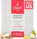 D'AO Labs 면역 지원 - 면역 부스트 - Effervescent Immunity Support Powder - Yu Ping Feng San Traditional Chinese Herbal - 배구 풍미가있는 Effervescent Powder - 15 개의 개별 서빙