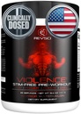 VIOLENCE Stim Free Pre Workout Powder by REVSCI, Precision Dosed Non Stim Preworkout Pump Pre Workout Caffeine Free Pre Workout Powder, Pump Supplement & Stimulant Free Nitric, Watermelon, 25 서빙