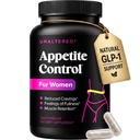 여성을위한 UNALTERED Appetite Suppressant - Cravings를 관리하고, Fullness를 촉진하고, 체중 감량을 지원합니다 - Chromium Picolinate & Glucomannan과 자연 식이 보충 - 120 Vegan 캡슐