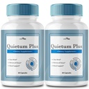 VIVE MD Quietum Plus Tinnitus Relief for Ringing Ears - Rapid Ear Ringing Relief, Clear Tinnitus, 병당 60 캡슐과 홀리스틱 주석 처리 (2 팩)