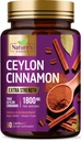 Ceylon Cinnamon 캡슐 1800mg - 미국, & 순수한 여분 힘 Ceylon Cinnamon 보충교재, 산화 방지제 알약, 비 GMO & 글루텐, 설탕 자유로운 - 60의 캡슐에 넣는 증명된 유기 계피