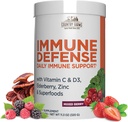 COUNTRY FARMS Immune Defense Superfoods, 면역 지원 보충교재, 까만 Elderberry, Echinacea, Turmeric, Probiotics 및 Prebiotics, Berry 풍미, 40의 서빙과 더불어 Hydration를 가진 비타민 C