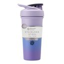 BlenderBottle Sport Sleek는 와이어 위스키, 25-Ounce, Lavender Ombre - 단백질 쉐이크 & Athletes & Fitness Enthusiasts, Easy Mixing, Slim Easy to Hold, Keeps Drinks Cold, Lockable Lid를 가진 스테인리스 셰이커 병을 격리했습니다.
