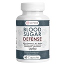 Sugar Shield Defense Supplement - Cinnamon, Chromium, Vanadium, Heart, Metabolism, Energy - 60 캡슐, 미국에서 만든