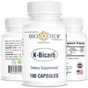 Bio-Tech Pharmacal 칼륨 규정식 보충교재 (K-Bicarb, 100 조사)