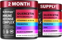 Bromelain을 가진 Quercetin - Immune 지원*를 위한 우수한 Quercetin Bromelain 캡슐 - Bromelain Quercetin 보충교재 - 비 GMO Quercetin - 2 팩 (120의 캡슐)