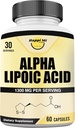 알파 Lipoic 산은 서빙 당 1300mg - 병 당 30의 서빙 - 전반적인 건강을 위한 산화를 억제하는 지원