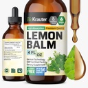 BIO KRAUTER 레몬 Balm 잎 추출물 - Calmness 지원을위한 Vegan Melissa 레몬 Balm Tincture - 설탕 및 알코올 - 무료 - 4 Fl. Oz.