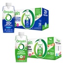Orgain Clean Protein Shake, Grass Fed Dairy, 바닐라 콩 (12 팩) 및 Orgain Organic Nutritional Protein Shake, 딸기 및 크림 (12 팩)