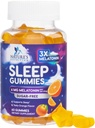Melatonin 수면 Gummies Sugar Free - 성인을위한 6 mg Melatonin 수면 Gummies, 여분의 힘 수면 Gummy 보충제, Occasional 수면 지원 보충교재, 6mg Gomitas para Dormir - 60 카운트