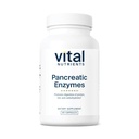 Vital Nutrients Pancreatic Enzymes 1000mg (Full Strength) | Protease, Amylase & Lipase와 Pancreatin Digestion 보충교재 | 소화 효소 | 글루텐, 낙농장 및 간장 무료 | 90 캡슐