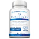 승인 과학 Anxietex 밤 - Ease Worry 및 Discontent, Sleep Well - Valerian, 열정 꽃, Chamomile - 30 캡슐 - Vegan Supplement - 미국에서 만든