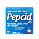 Pepcid AC 본래 힘 Heartburn 기복 정제, OTC 약은 심장 박동 & 산 Reflux 산 Indigestion, 10mg Famotidine 산성 흡진기, 빠른 행동, 30 ct로 막습니다