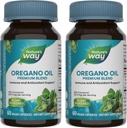 자연의 방법 Oregano 오일 - 면역 지원 보충교재 * - 75-85% Carvacrol - 글루텐 무료 - 60 Vegan 캡슐 (2 팩)