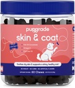 PupGrade 스킨 & 코트 부드러운 킬러 보충 - 건강한 피부, 코트 및 면역 기능 지원 - 자연 물고기 오일, 오메가 지방산 및 비타민에 풍부한 - 60 소프트 체스