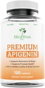 Apigenin 보충교재 50mg 120 모자, 4 달 공급 순수성 Bioflavonoid & 산화 방지제. *Sleep는 Relaxation, 전립선 건강 & More* Non-GMO - 글루텐 자유로운 Vegan를 위해 원조합니다