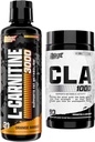 Nutrex 연구 액체 Carnitine 3000 - CLA 90 소프트 젤 - 1000mg Conjugated Linoleic Acid Safflower Oil의 활성 혼합