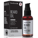호호바와 비타민 E를 가진 남자를 위한 Beardbrand Beard 기름 – Softens Stubble의 조건 피부 & 승진은 성장합니다 | Teakwood, Rosemary, & Citrus Scent | 2개 fl oz