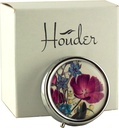 Houder의 디자이너 알약 상자 - 선물 상자가있는 장식 알약 케이스 - 스타일 (Violets)에서 메달을 운반하십시오.