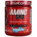 iSatori Amino-GRO BCAA 분말, 글루타민을 가진 분지된 사슬 아미노산, 근육 성장 & 포스트 운동 회복, 파란 Razz 눈 콘 (30의 서빙)를 위한 전해질 분말 & 생물 GRO 생물 활성 펩티드