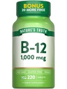 자연의 진실 비타민 B12 정제 | 1000 mcg | 220 조사 | Vegan, Non-GMO & 글루텐 무료 보충