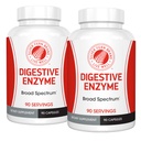 실버 페르 브랜드 궁극적 인 높은 효능 Digestive Enzyme 보충 - 2 병 - 100 % Intestinal Coverage - Digestive Comfort - 식품 관용 향상
